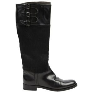 Gianvito Rossi Pony-style calfskin riding boots