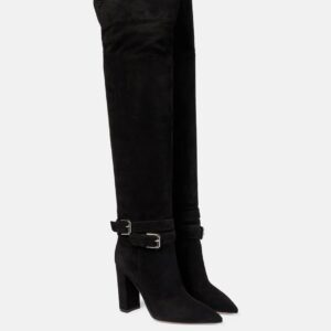 Gianvito Rossi Suede over-the-knee boots