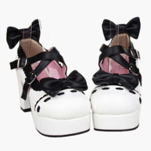 Glorious White High Heels Platform Womens Lolita Shoes