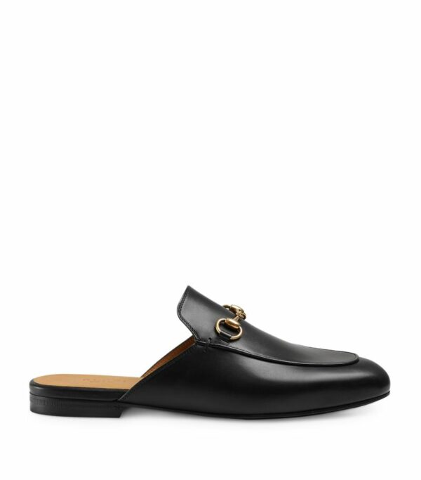 Gucci Leather Princetown Slippers