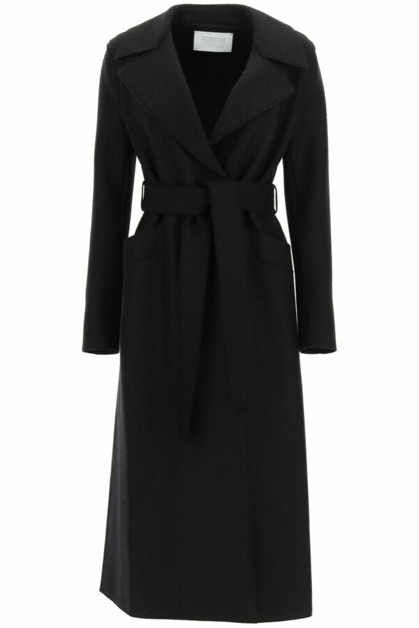 Harris Wharf London Long Pressed Wool Coat