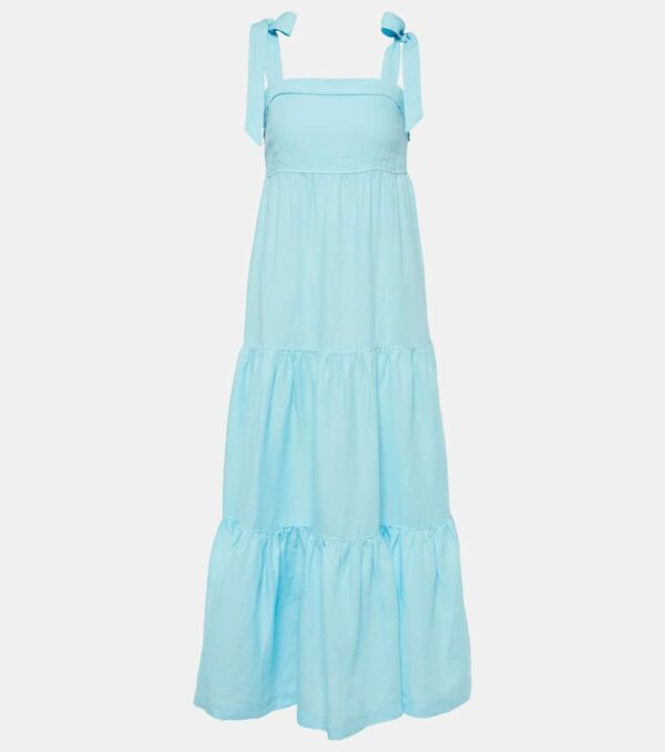 Heidi Klein Nungwi Beach tiered linen maxi dress