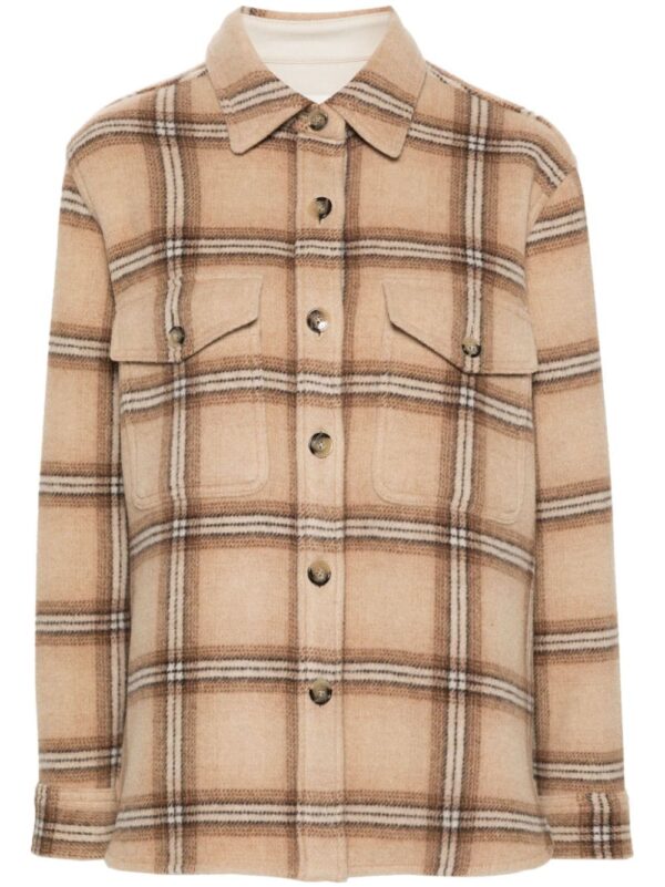 ISABEL MARANT- Faxona Checked Wool Coat