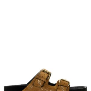 Isabel Marant Caramel Suede Lennyo Slippers