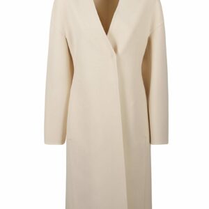 Jil Sander Concealed Compact Double Wool Coat