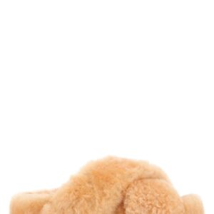 Jil Sander Pastel Orange Shearling Slippers