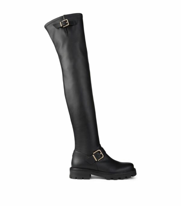 Jimmy Choo Biker Ii Leather Over-The-Knee Boots