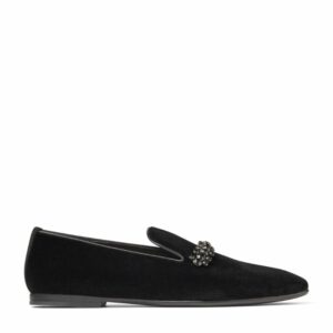 Jimmy Choo Bing Velvet Slippers