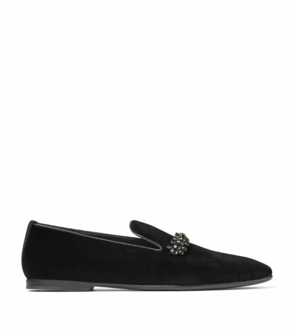 Jimmy Choo Bing Velvet Slippers