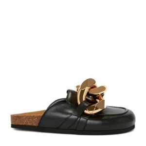 Jw Anderson Leather Chain Slippers