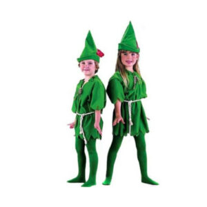 (Kids-Clothes Height 39.4-53.1 inches) Peter Pan Robin Hood Storybook Mens Womens Fancy Dress Up Party Unisex Costume