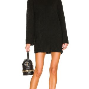 L'Academie Sable Sweater Dress in Black. Size L, S, XL, XXS.