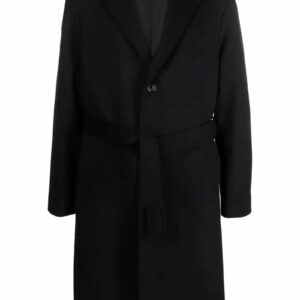 Lardini Dark Blue Wool Coat