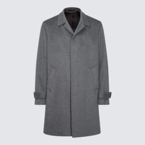 Lardini Grey Wool Coat