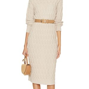 Line & Dot Ruby Sweater Dress in Ivory. Size M, S.