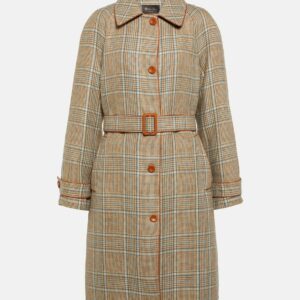 Loro Piana Checked linen and wool coat