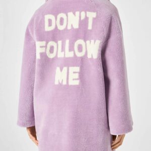 MC2 Saint Barth Woman Coat Lilac Teddy Fabric