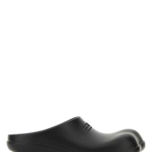 MM6 Maison Margiela Black Rubber Slippers