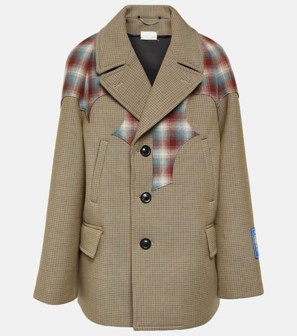 Maison Margiela x Pendleton cotton, mohair, and wool coat