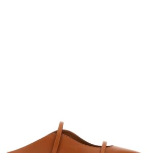 Malone Souliers Caramel Nappa Leather Maureen Flat Slippers