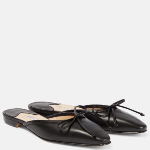 Manolo Blahnik Ballerimu leather slippers