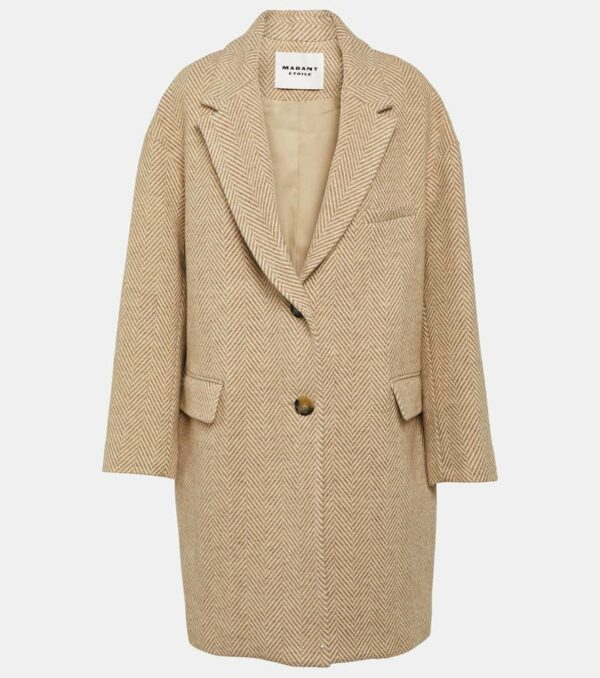 Marant Etoile Limiza checked wool coat