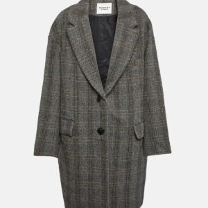 Marant Etoile Limiza herringbone oversized wool coat