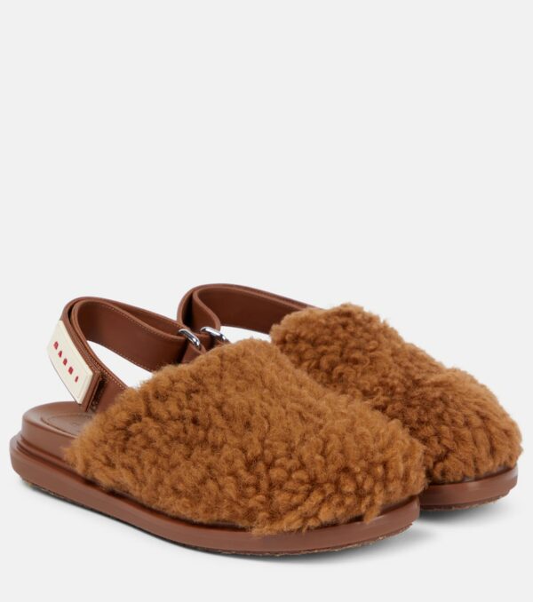 Marni Shearling slippers