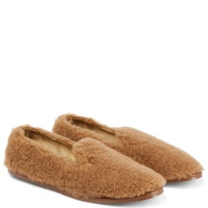 Max Mara Camel hair slippers