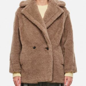 Max Mara Espero Teddy Button-up Short Coat