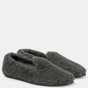 Max Mara Feliac faux fur slippers