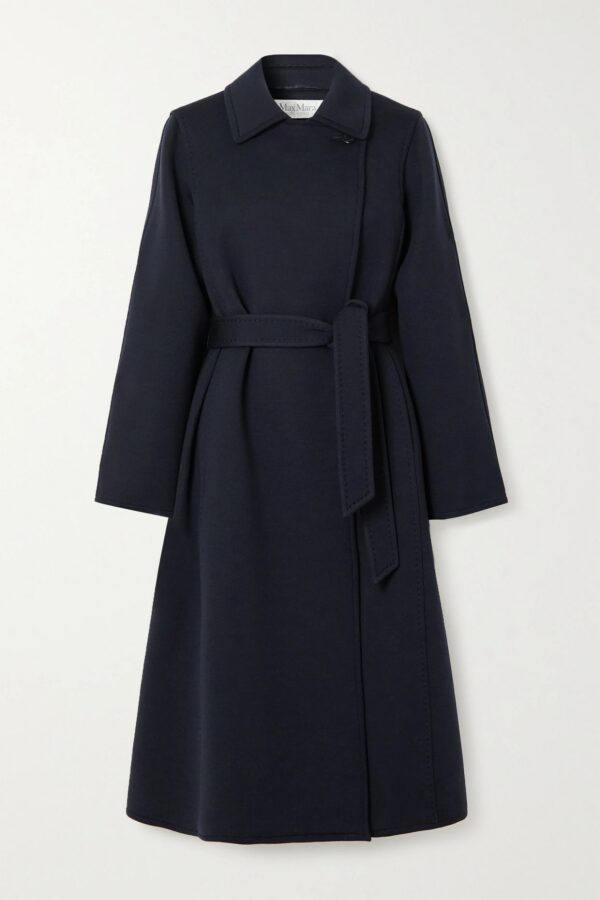 Max Mara - Manuela Belted Wool Coat - Blue