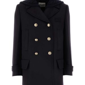 Miu Miu Midnight Blue Wool Coat