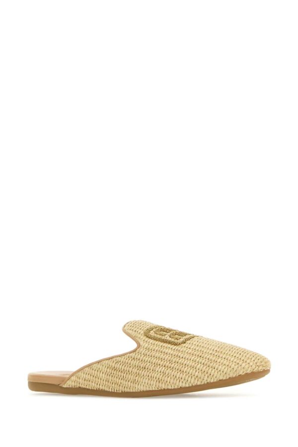 Miu Miu Raffia Slippers