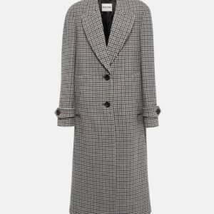 Miu Miu Single-breasted virgin wool coat