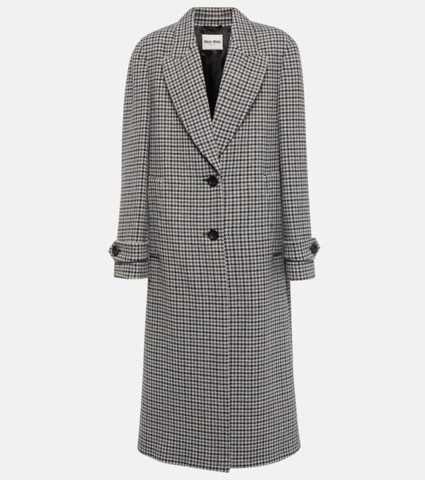 Miu Miu Single-breasted virgin wool coat