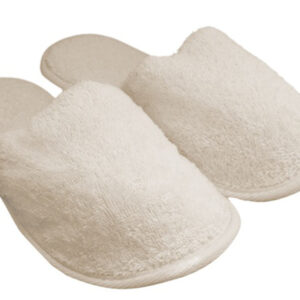 Natural Toweling Slippers