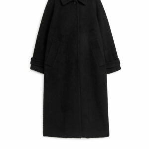 Oversized Wool Coat - Black