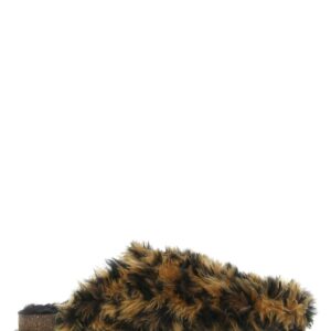 Palm Angels Printed Eco Fur Slippers