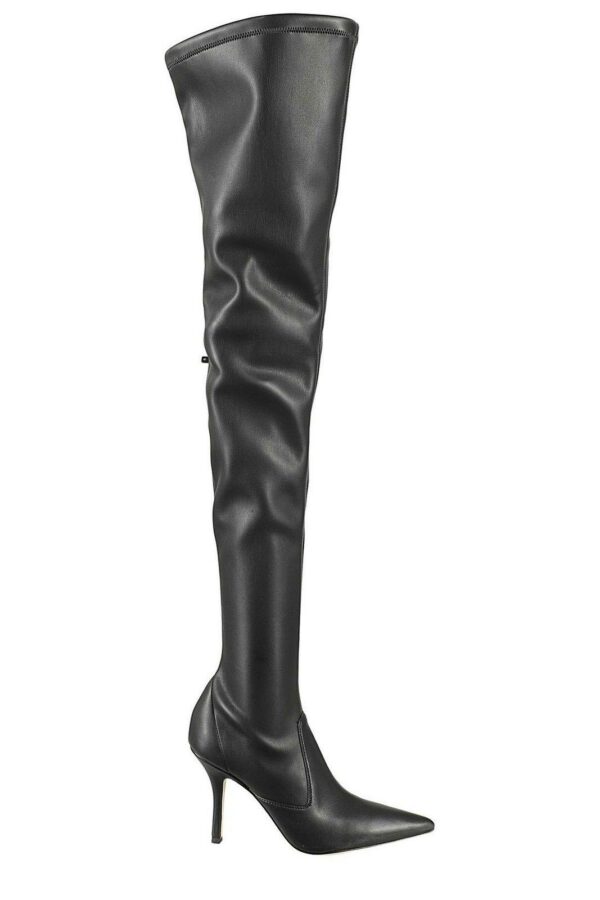 Paris Texas Mama Pointed-toe Thigh-high Boots