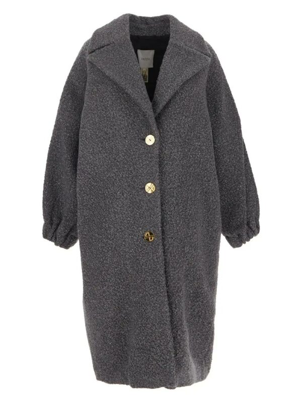 Patou elliptic Grey Wool Coat