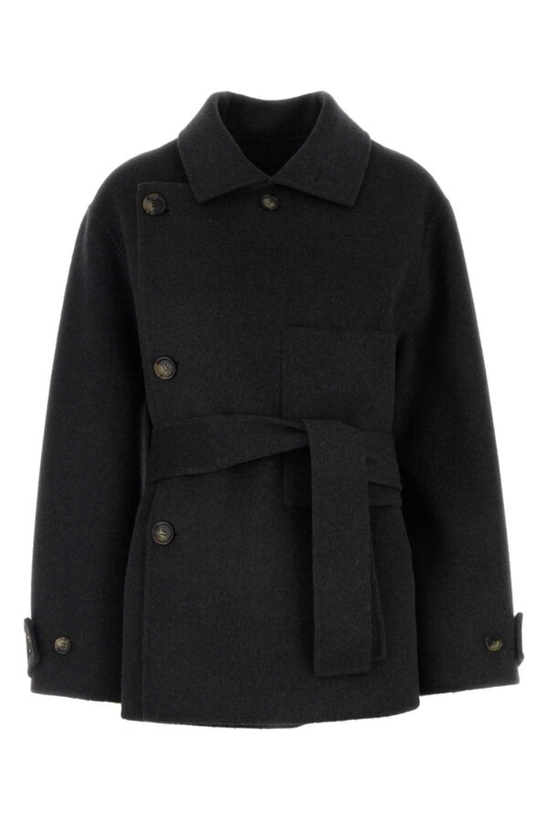 Philosophy di Lorenzo Serafini Charcoal Wool Coat