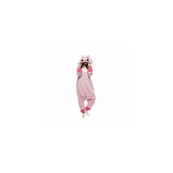 ( Pink Stitch, S) Unisex Stitch Kigurumi Cosplay Costume Animal Party Birthday Sleepwear Dresses