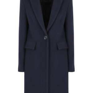 Pinko Cambogia Single-breasted Wool Coat