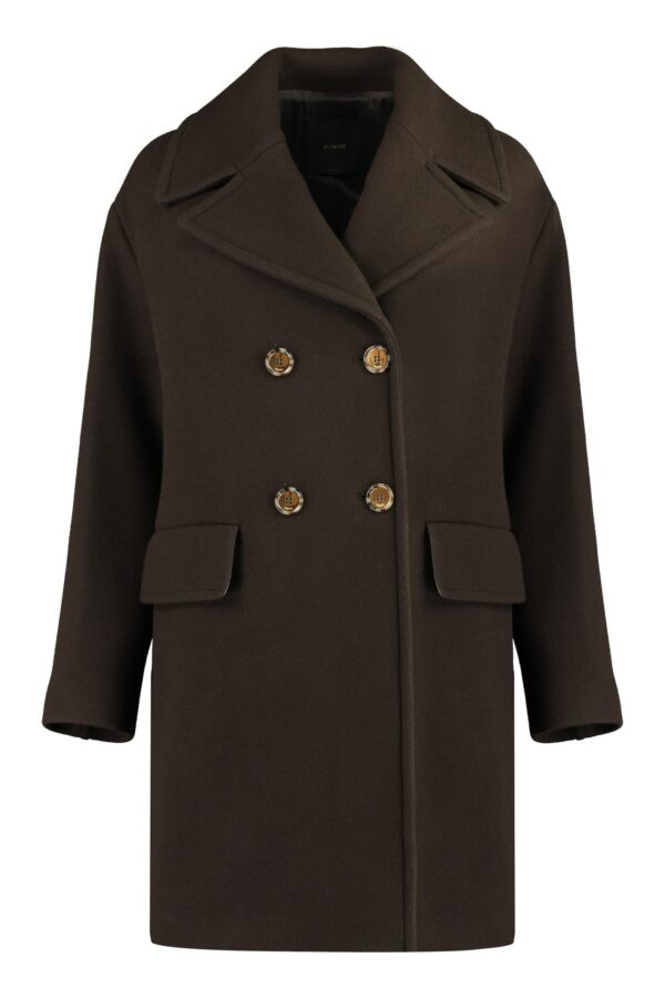 Pinko Double-breasted Wool Coat