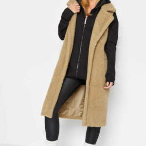 Pixiegirl Brown Teddy Longline Gilet 14 Pixiegirl | Petite Women's Coats