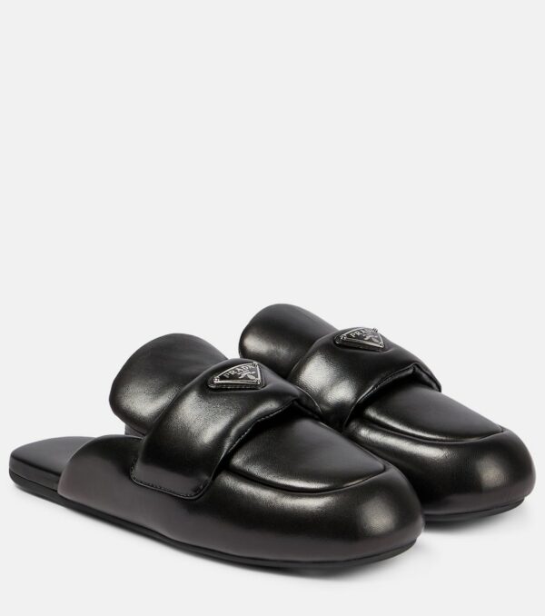 Prada Padded leather slippers