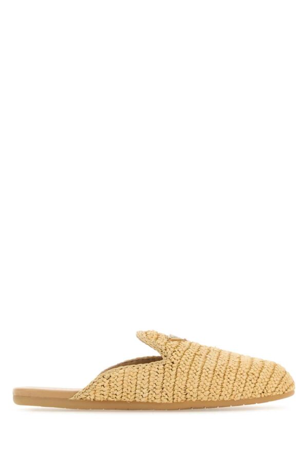 Prada Raffia Slippers