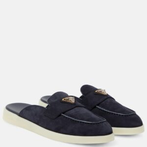 Prada Saint Tropez suede slippers