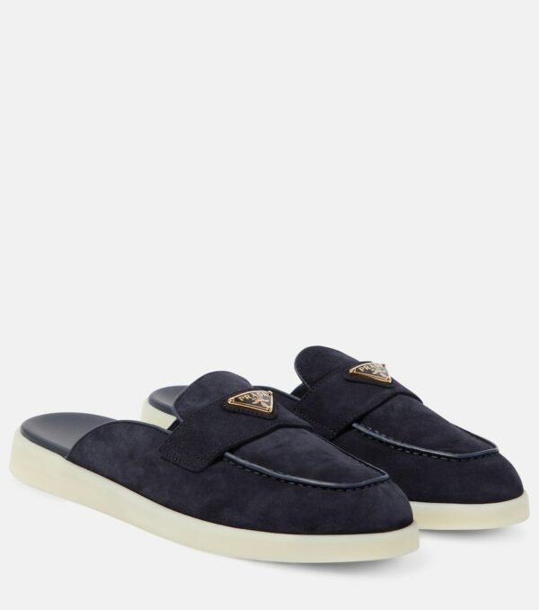 Prada Saint Tropez suede slippers